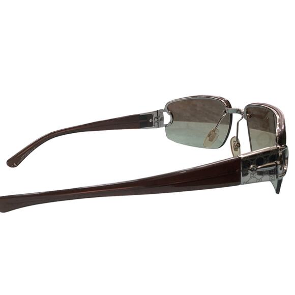 VTG Gucci Rectanglular Sunglasses GG2766FS with Temple Accent Pieces in Brown - Picture 3 of 5